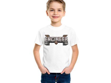 Dětské tričko Minecraft inženýr