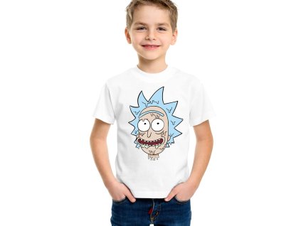 dětské bílé tričko Rick and Morty Rick