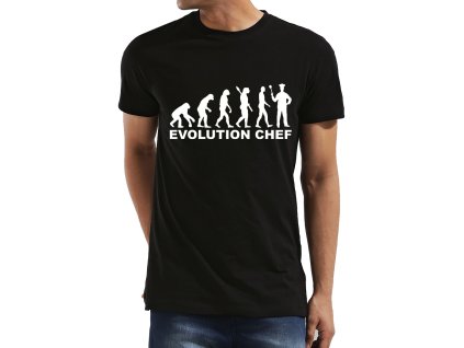 panske tricko Evoluce Kuchař