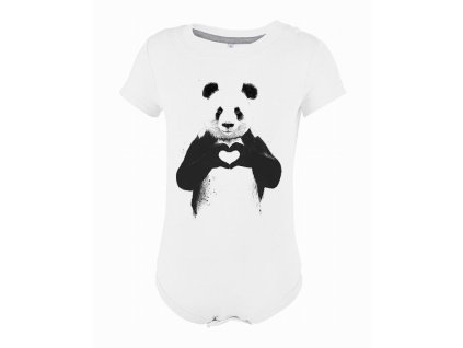 Kojenecké body panda láska
