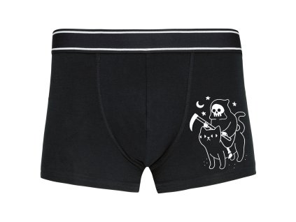 Boxerky Černá kočka smrtka