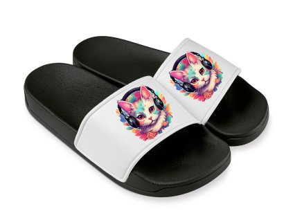 Pantofle Kočička muzika (Velikost 28)