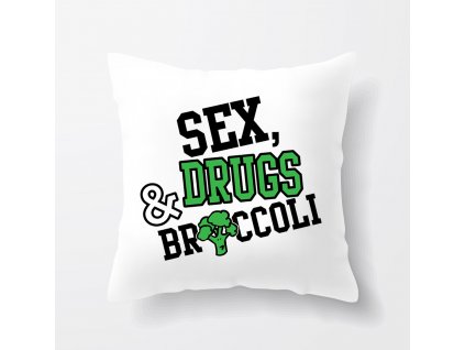 polštář Sex Drogy Brokolice