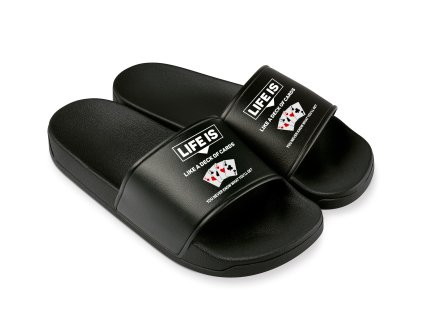 Pantofle Život je jako balíček karet - nikdy nevíš jaké karty dostaneš (Velikost 28)