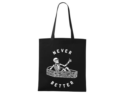 Shopping bag black Nikdy mi nebylo líp