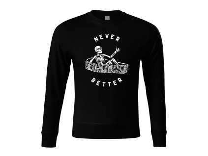 Sweatshirt black Nikdy mi nebylo líp