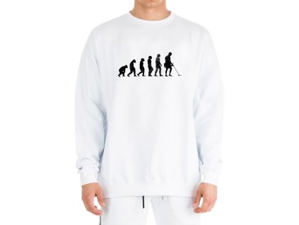 Sweatshirt white Evoluce hledače pokladů