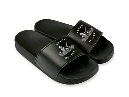 Slippers black Nikdy mi nebylo líp