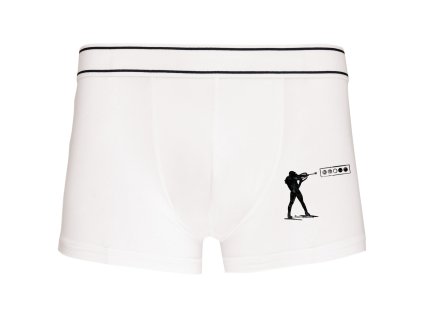 Mens underwear white Biatlon střelba terče