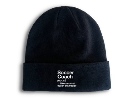 Beanie black Nejlepší fotbalový kouč