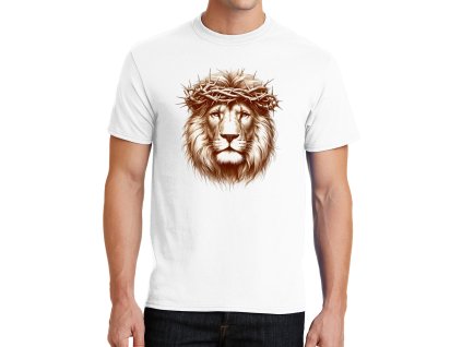 Mens tshirt white Lev jako Kristus