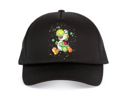 Trucker black Yoshi v barvách galaxie