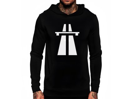 Hoodie black Autobahn Bez Omezení Rychlosti