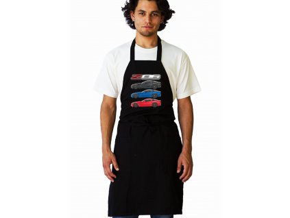 Apron black Corvette Z06 Trojitý Úder