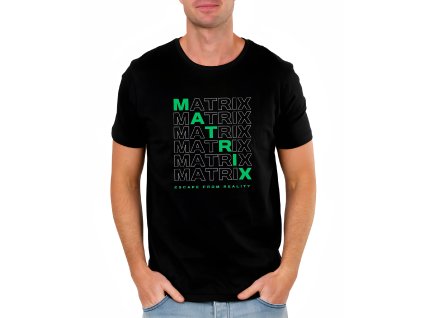 Mens tshirt black Únik z Matrixu nikdy nevypadal líp