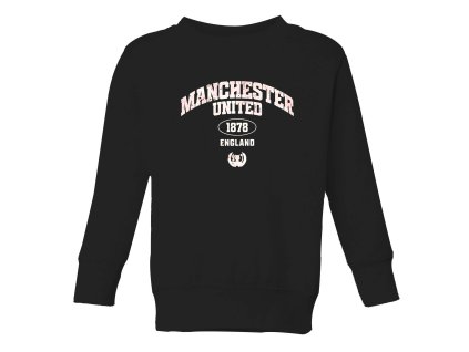Kids sweatshirt black Manchester United 1878