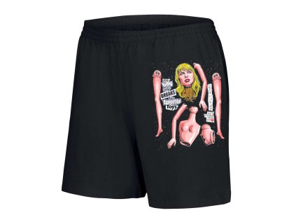 Woman shorts black Rozbitá láska v pop art stylu