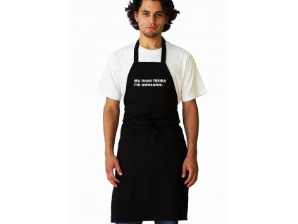 Apron black Máma si myslí, že válím
