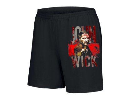 Woman shorts black Wick se neptá. Wick jedná