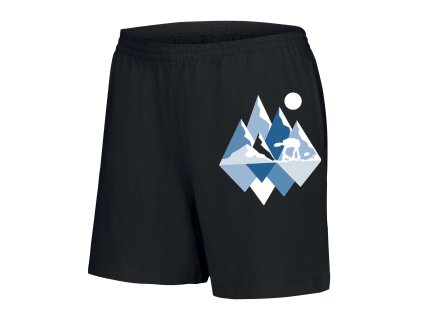 Woman shorts black AT AT ve sněhu