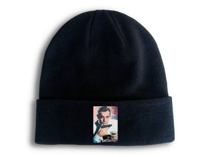 Beanie black Ikonický agent 007
