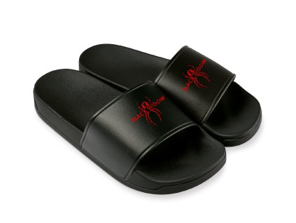 Slippers black Black Widow motiv, který uloví každé oko