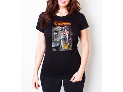 Woman tshirt black Když se Jack Burton vrací časem