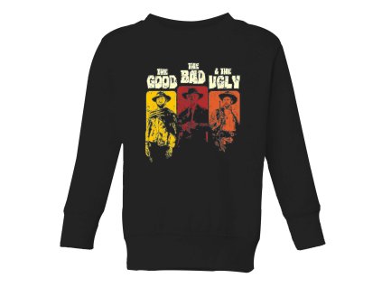 Kids sweatshirt black Kovbojský motiv, co nikdy nezestárne