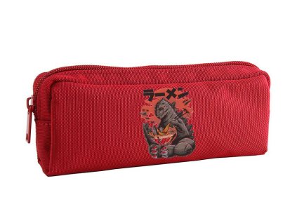 Pencil case red Godzilla má hlad