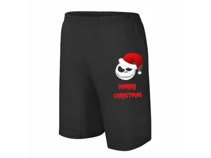 Men shorts black Kombinace hororu a Vánoc