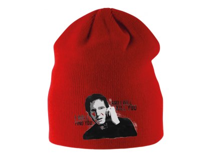 Kids beanie red Legendární hrozba na tvém tričku
