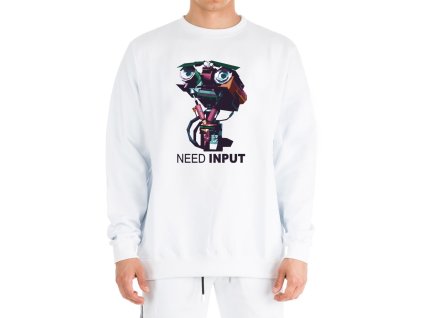 Sweatshirt white Johnny 5 tě potřebuje