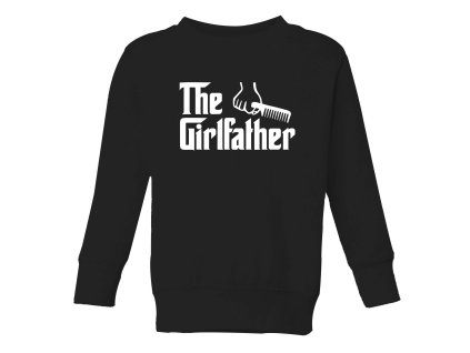 Kids sweatshirt black Parodie Godfather Pro Otce