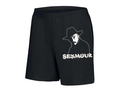 Woman shorts black Jedinečný Seymour motiv pro pravé tvrďáky
