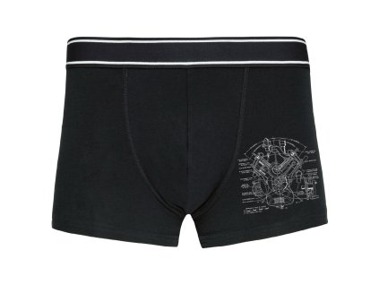 Mens underwear black Vnitřnosti síly – motor jako umění