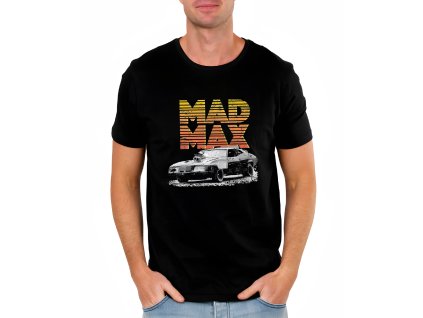 Mens tshirt black Mad Max styl – silnice, špína a nespoutaná rychlost