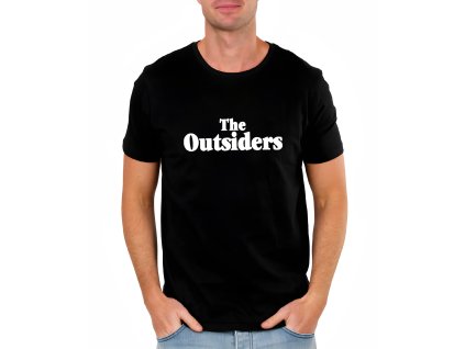 Mens tshirt black The Outsiders – styl pro rebely s duší