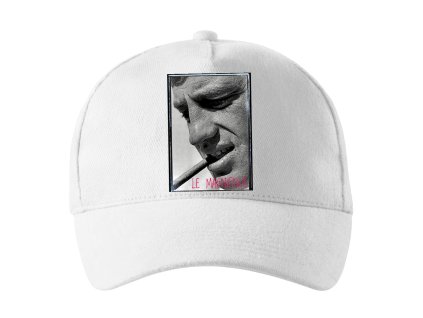 Cap white Styl jako Belmondo