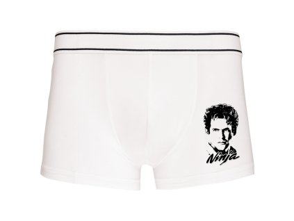 Mens underwear white Ninja styl pro každého filmového fanouška