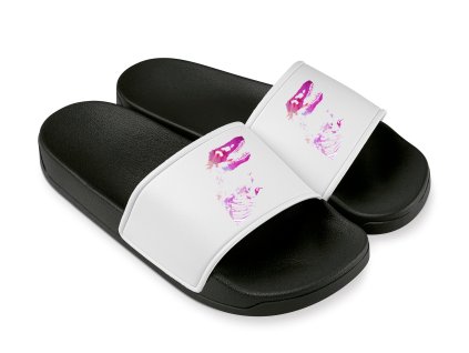 Slippers white Růžový T Rex