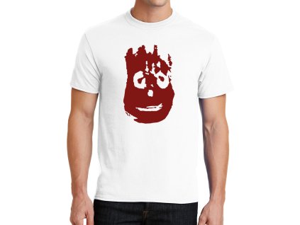 Mens tshirt white Slavný obtisk tváře