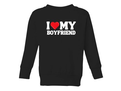 Kids sweatshirt black Miluji Svého Přítele