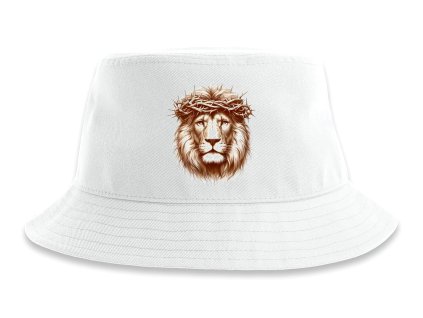 Hat white Lev jako Kristus