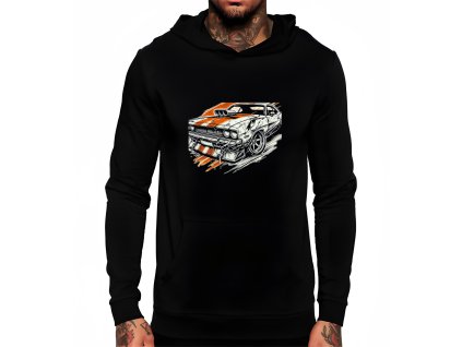 Hoodie black Americká Bestie Bez Pravidel