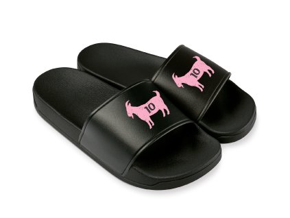 Slippers black Růžová GOAT 10 Vládne