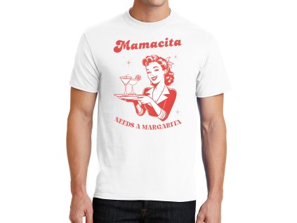 Mens tshirt white Dopřej Mamacita Margarita Party
