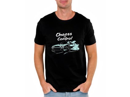Mens tshirt black Chaos Rychlost Dokonalý Drift