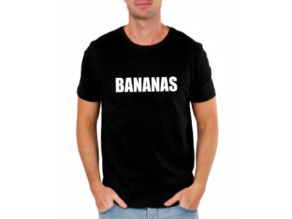 Mens tshirt black BANANAS