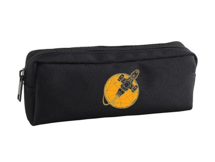 Pencil case black Geometrie galaxie a kultovní vesmírná loď v jednom