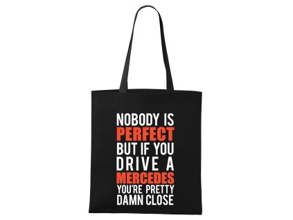 Shopping bag black Mercedes Dělá Z Řidiče Legendu